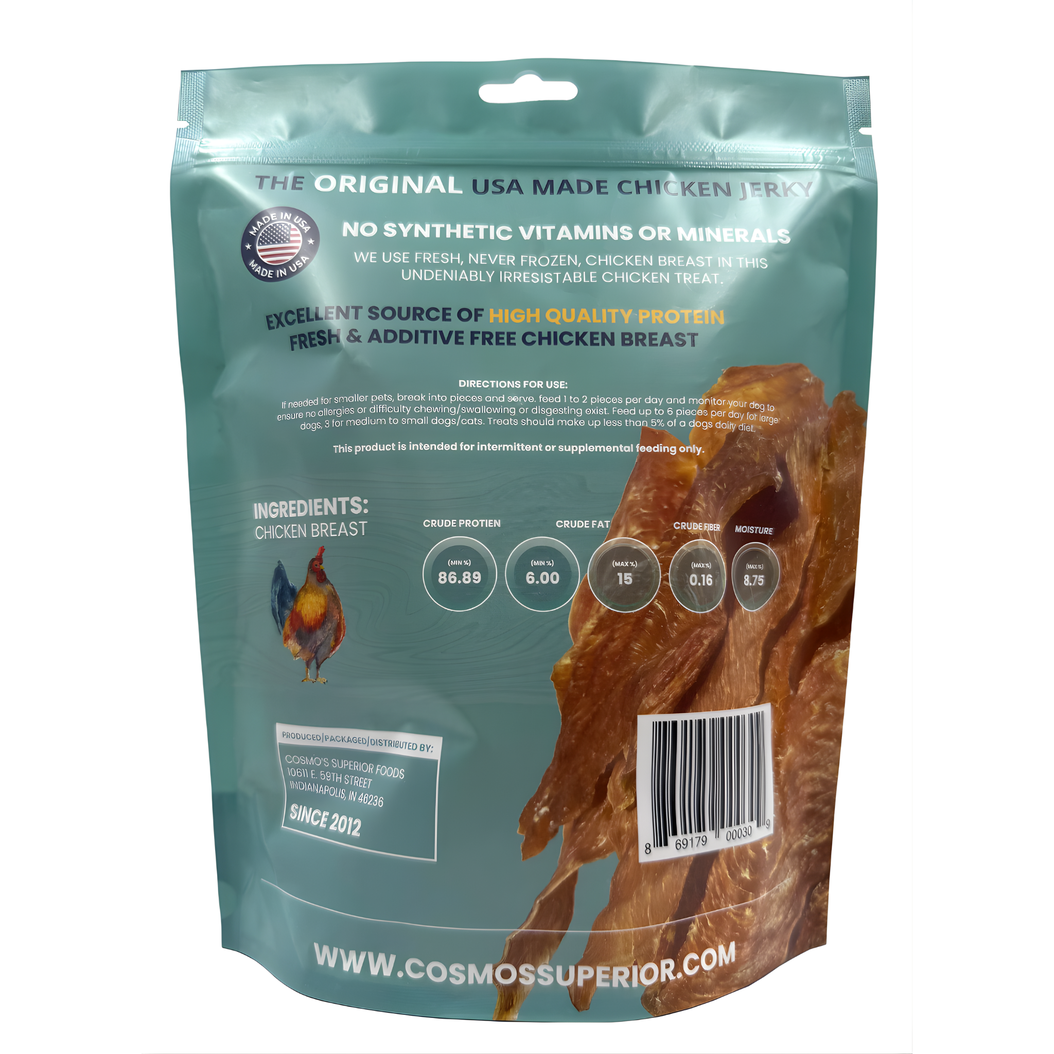 Cosmo's Signature Chicken Jerky, 8 oz