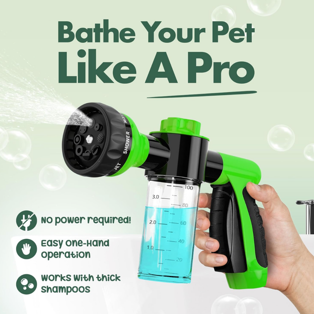 Soap Dispensing Pet Wash Sprayer Nozzle, Girl With The Dogs®