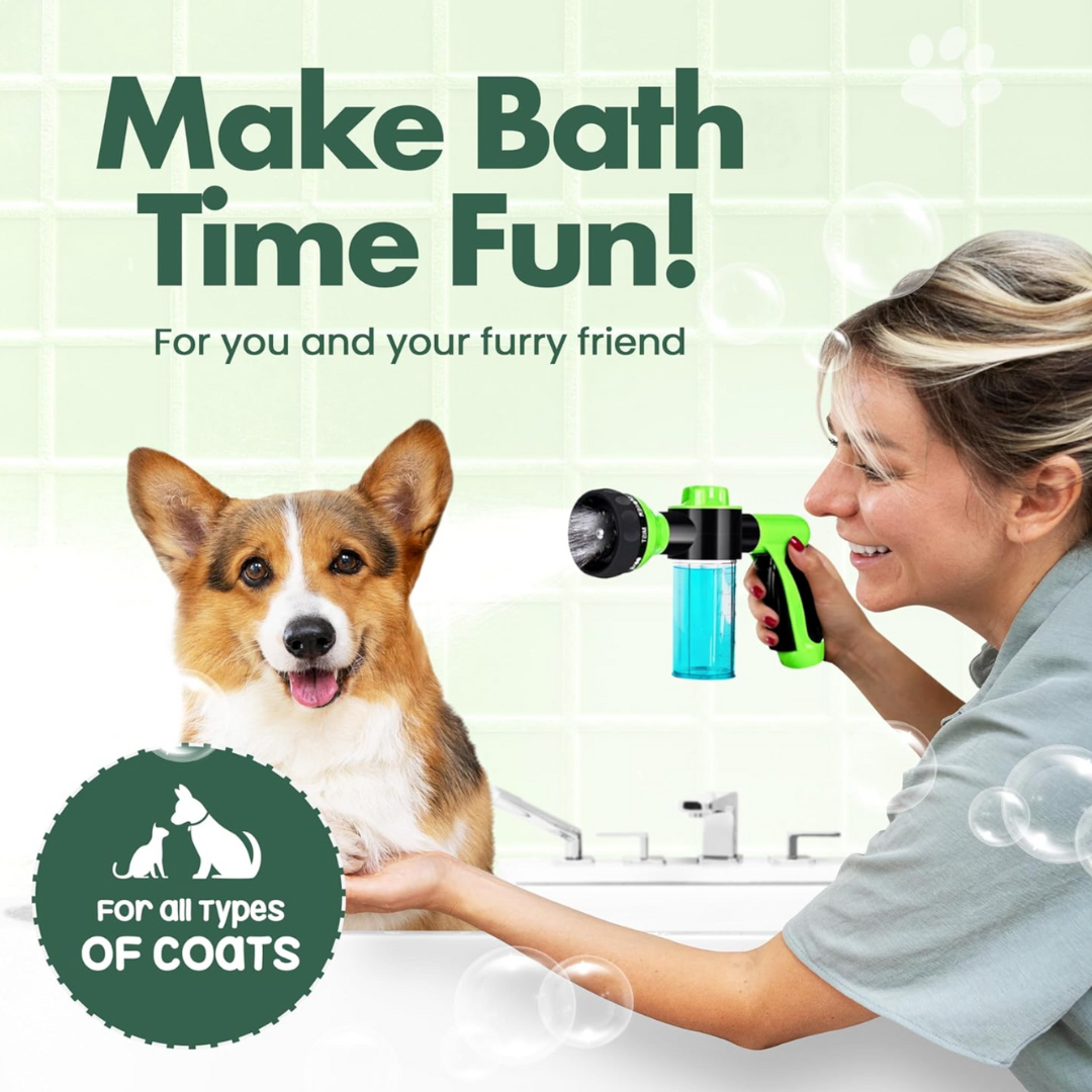Soap Dispensing Pet Wash Sprayer Nozzle, Girl With The Dogs®