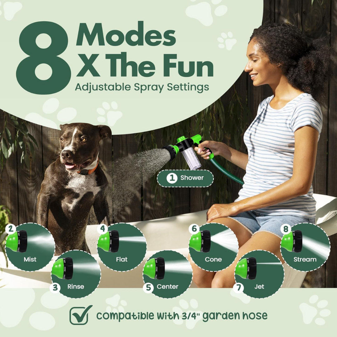 Soap Dispensing Pet Wash Sprayer Nozzle, Girl With The Dogs®