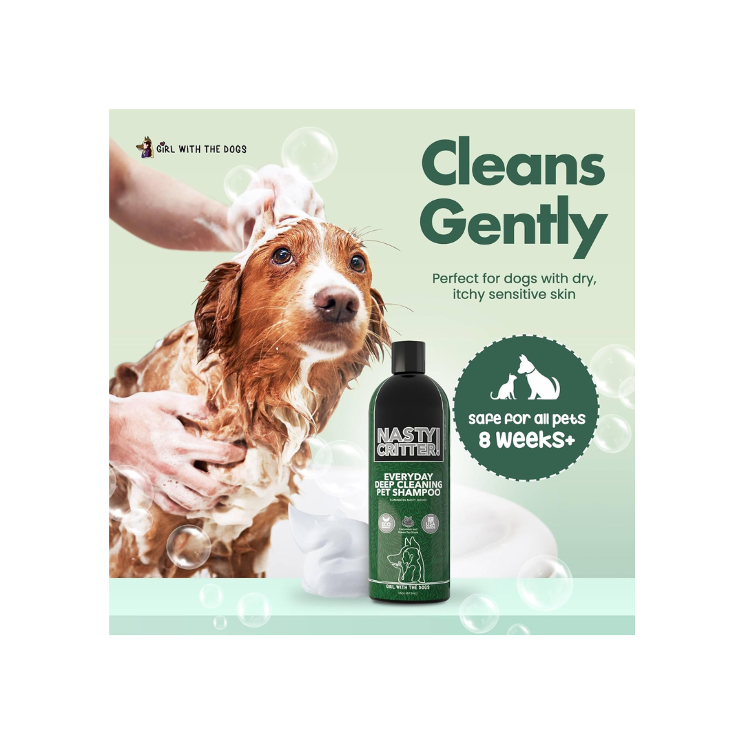 NASTY CRITTER! Everyday Deep Cleaning Pet Shampoo, 16oz