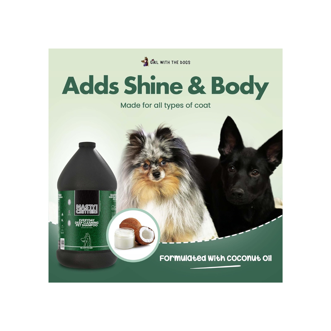 NASTY CRITTER! Everyday Deep Cleaning Pet Shampoo, 1 Gallon