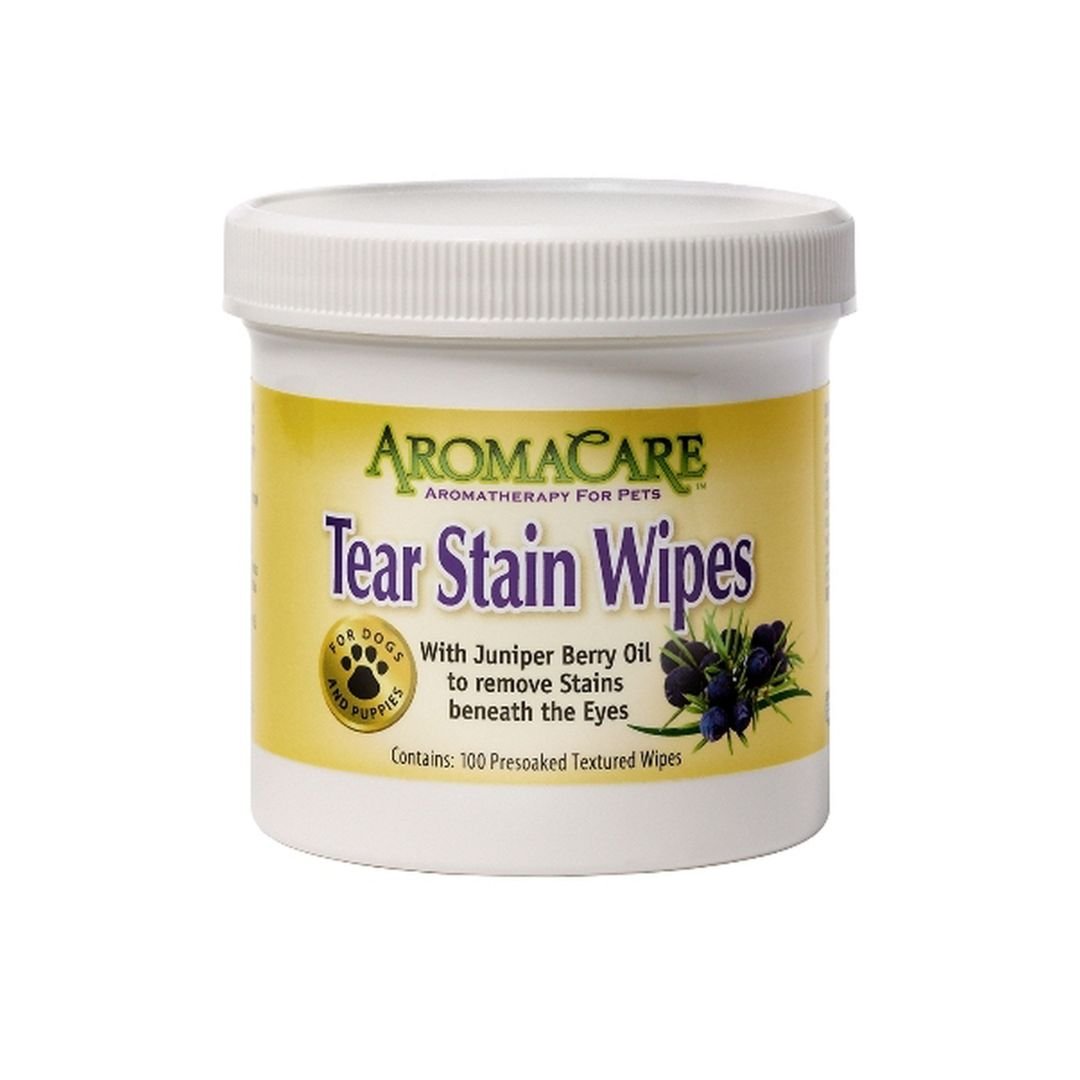 AromaCare Tear Stain Remover Wipes for Dogs & Puppies, 100 Count