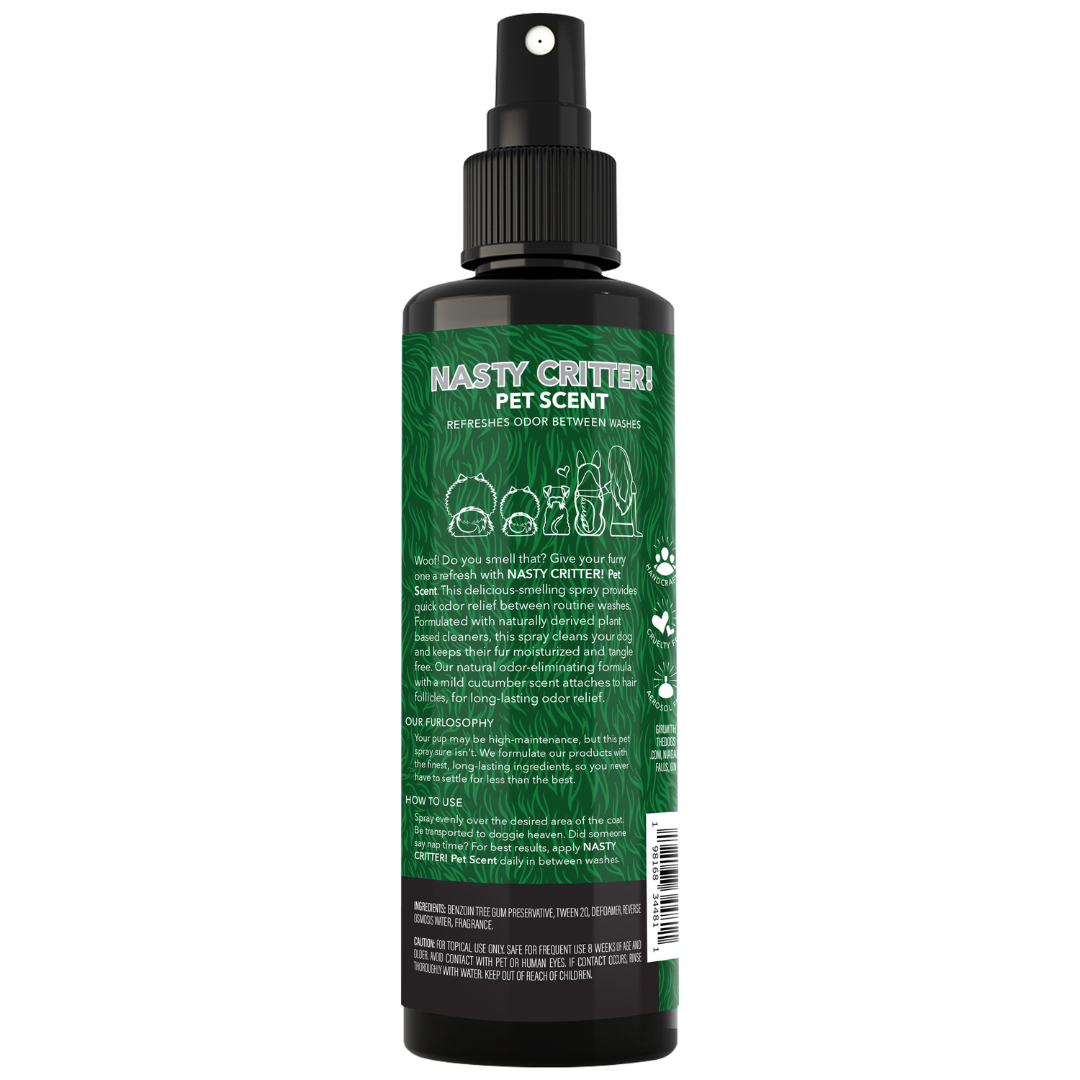 NASTY CRITTER! Mild cucumber pet cologne, 8oz