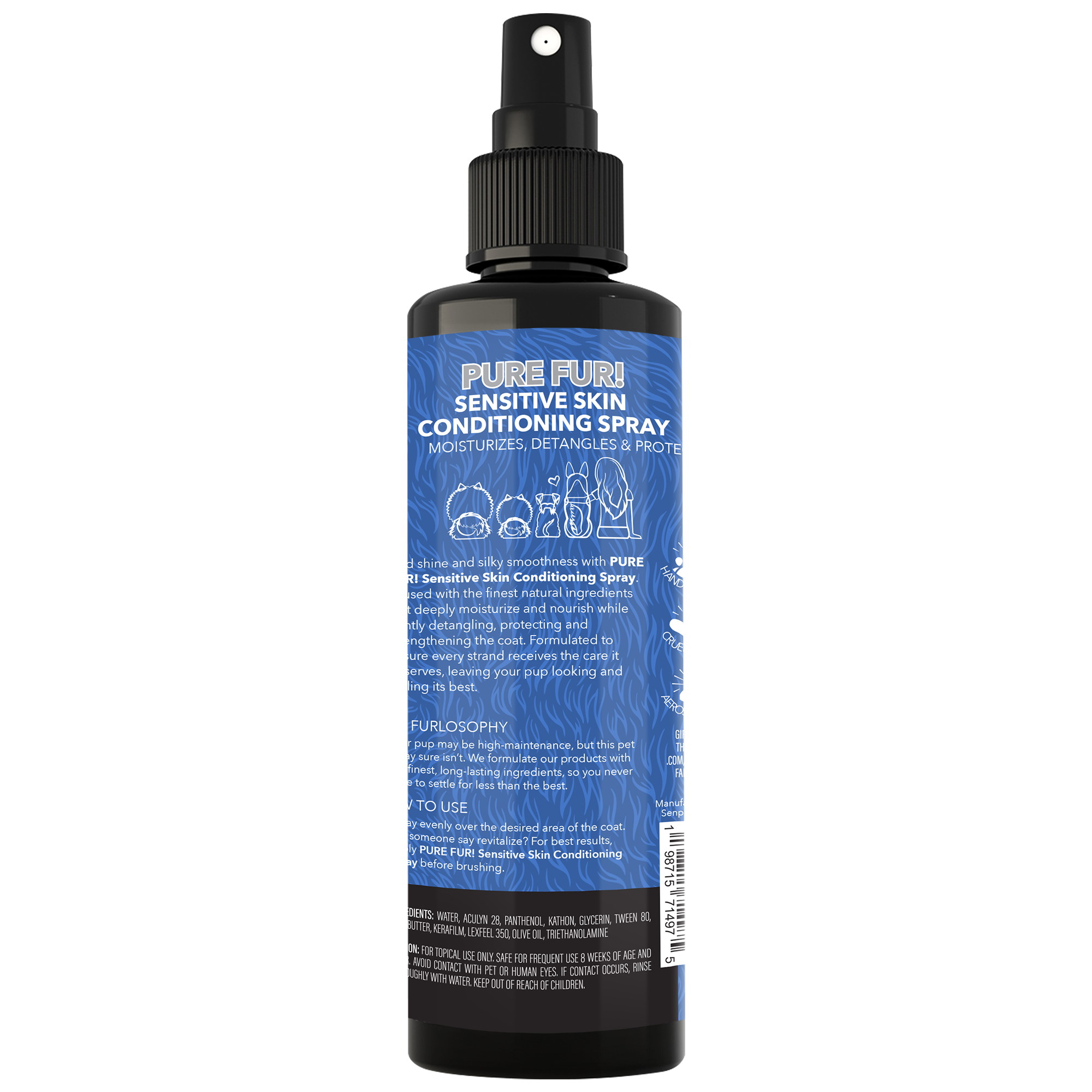 PURE FUR! Sensitive Skin Conditioning Spray, 8oz