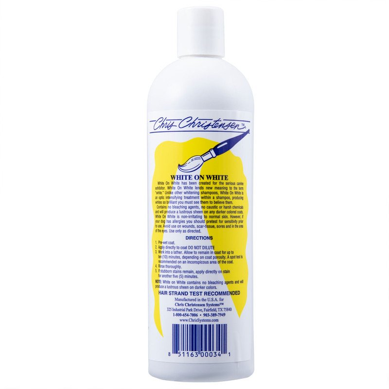 Chris Christensen White on White Shampoo for Pets, 16oz