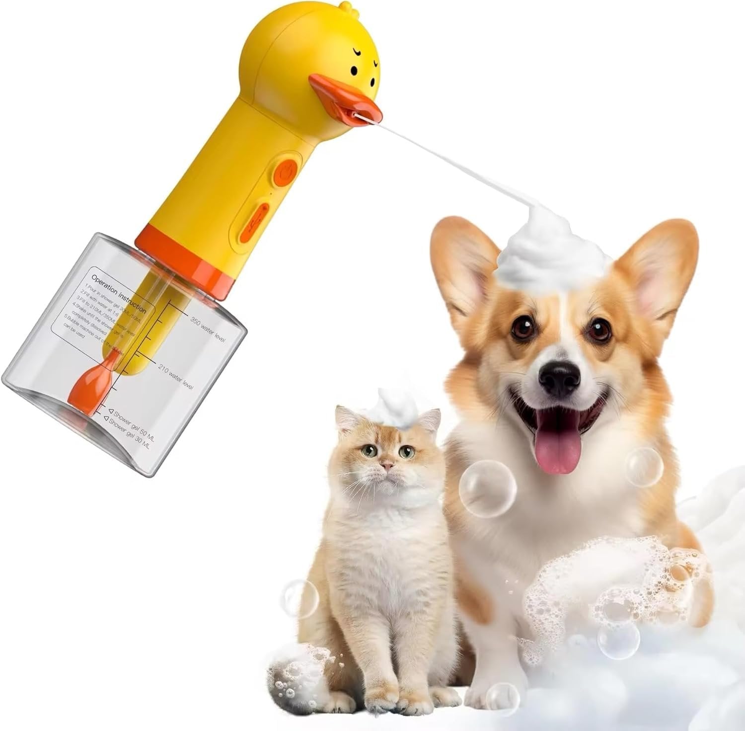 GWTD Shampoo Dispensing Foaming Duck