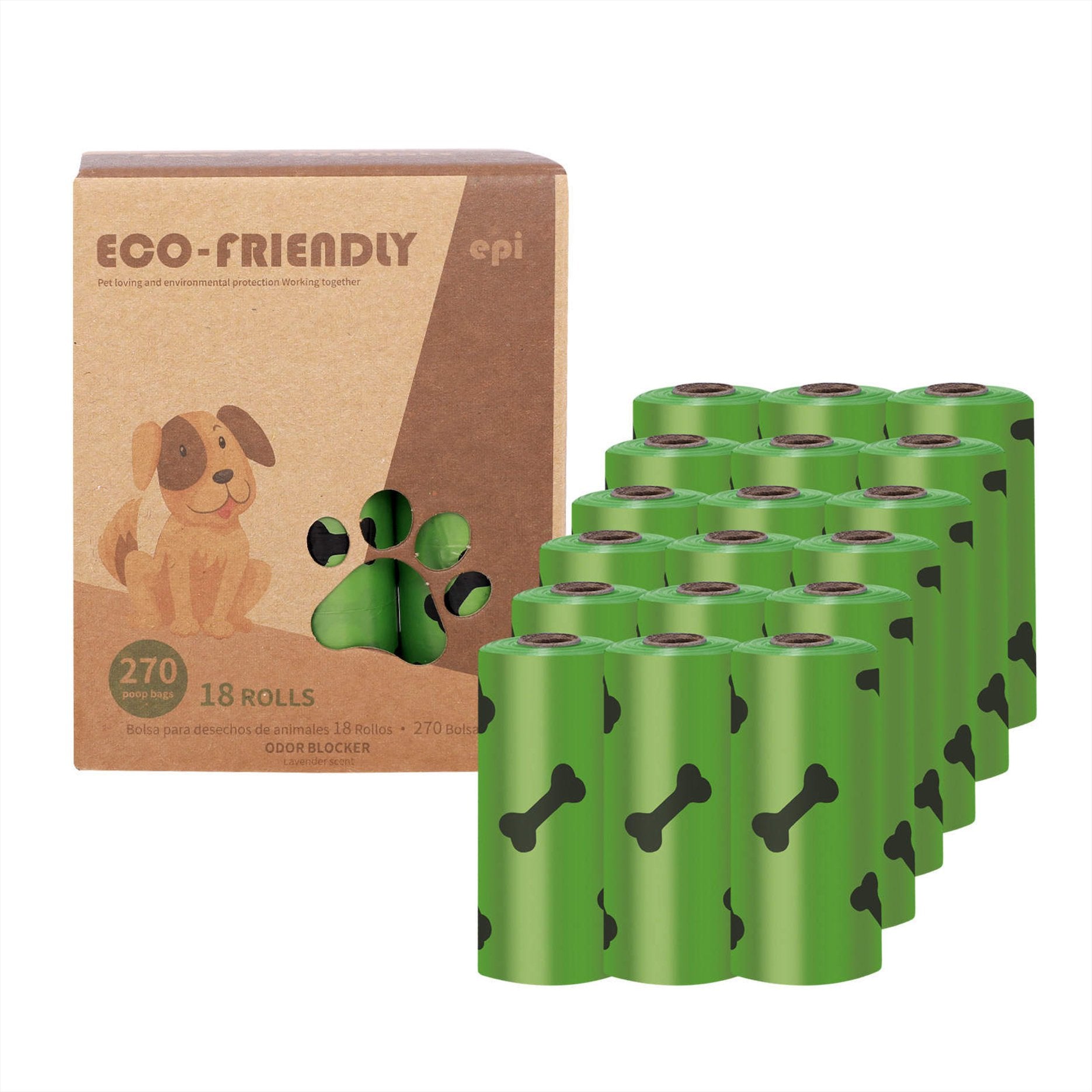 Dog/Pet poop bags, ECO-FRIENDLY!  Biodegradable, Super Strong & Tear-resistant .-SQ8812942