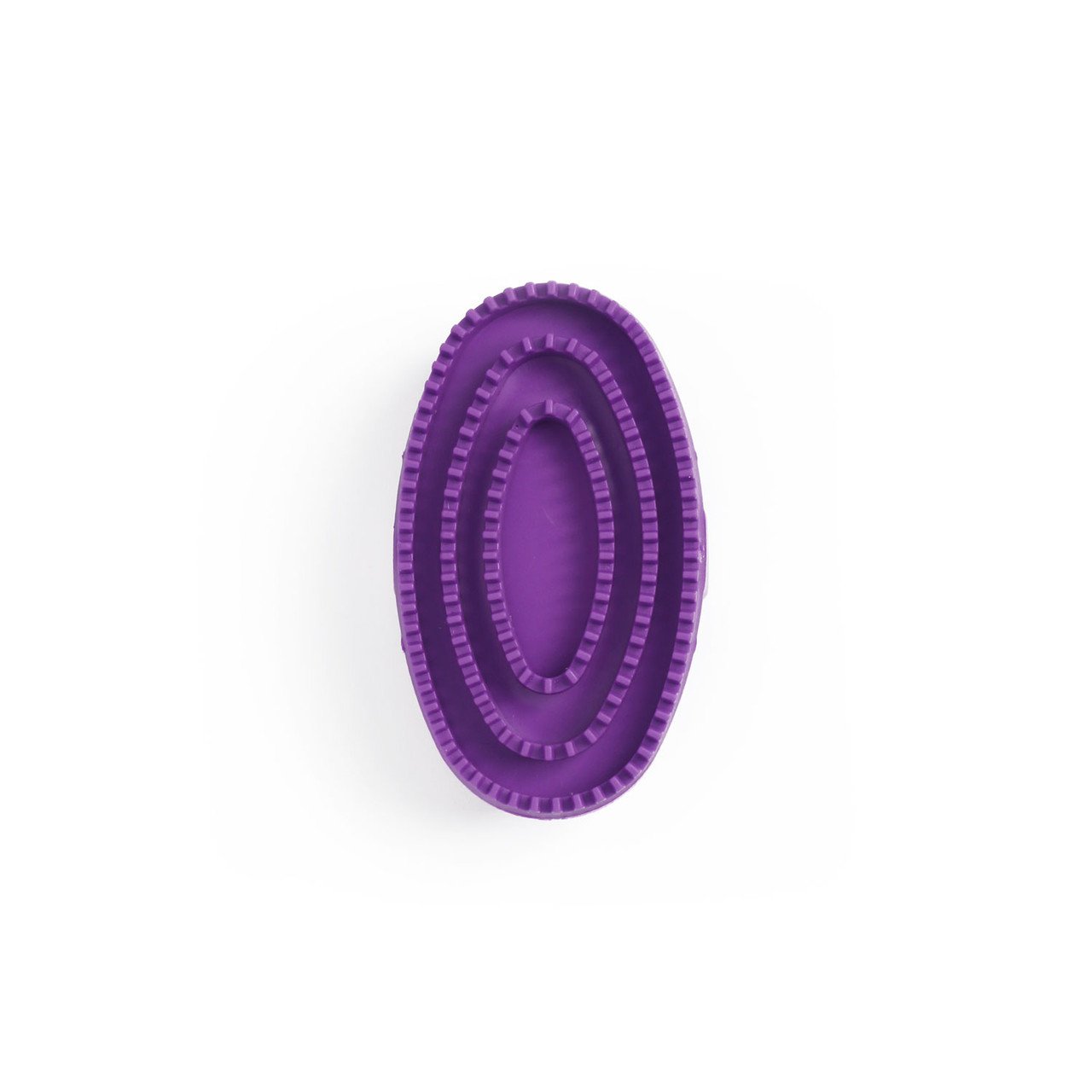 SureGrip Oval Rubber Curry Brush w/ Strap for Pets